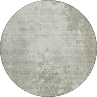 Piper Looms Chantille Abstract ACN1258 Linen Machine Washable Area Rug Round Main Image