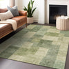 Piper Looms Chantille Geometric ACN1261 Aloe Machine Washable Area Rug Lifestyle Image Feature