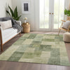 Piper Looms Chantille Geometric ACN1261 Aloe Machine Washable Area Rug Lifestyle Image Feature