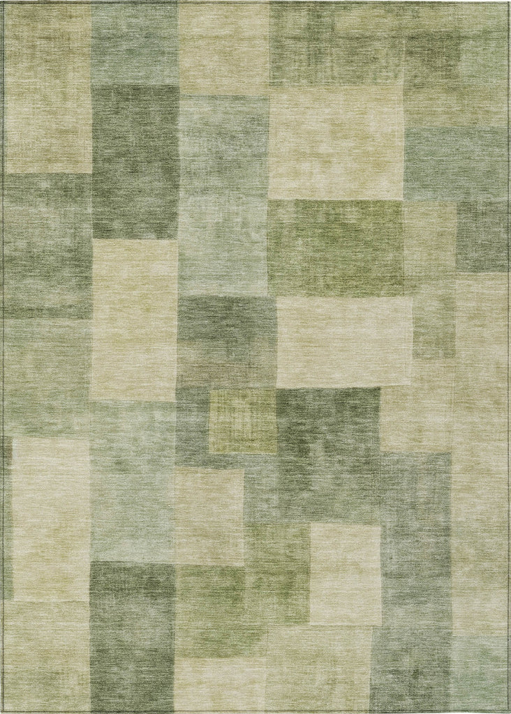 Piper Looms Chantille Geometric ACN1261 Aloe Machine Washable Area Rug main image