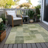 Piper Looms Chantille Geometric ACN1261 Aloe Machine Washable Area Rug Outdoor Lifestyle Image Feature