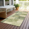 Piper Looms Chantille Geometric ACN1261 Aloe Machine Washable Area Rug Runner Outdoor Lifestyle Image Feature