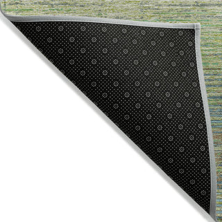 Piper Looms Chantille Stripes ACN1264 Aloe Machine Washable Area Rug Backing Image