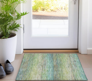 Piper Looms Chantille Stripes ACN1264 Aloe Machine Washable Area Rug Scatter Lifestyle Image Feature