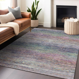 Piper Looms Chantille Stripes ACN1265 Blush Machine Washable Area Rug Lifestyle Image Feature