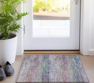 Piper Looms Chantille Stripes ACN1265 Blush Machine Washable Area Rug Scatter Lifestyle Image Feature