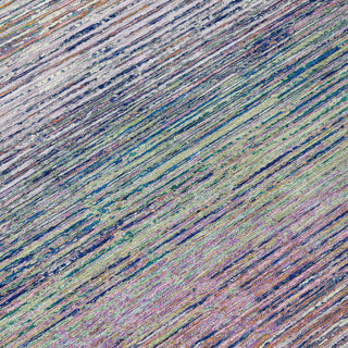 Piper Looms Chantille Stripes ACN1265 Blush Machine Washable Area Rug Swatch Image