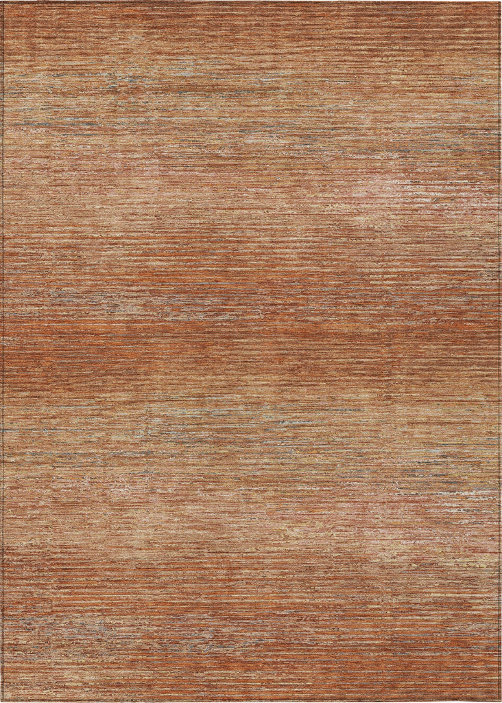 Piper Looms Chantille Stripes ACN1266 Copper Machine Washable Area Rug main image