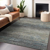 Piper Looms Chantille Stripes ACN1268 Granite Machine Washable Area Rug Lifestyle Image Feature