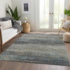 Piper Looms Chantille Stripes ACN1268 Granite Machine Washable Area Rug Lifestyle Image Feature