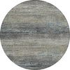 Piper Looms Chantille Stripes ACN1268 Granite Machine Washable Area Rug Round Main Image