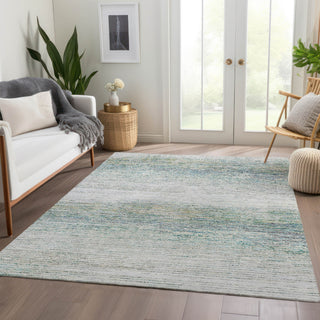 Piper Looms Chantille Stripes ACN1269 Linen Machine Washable Area Rug Lifestyle Image Feature