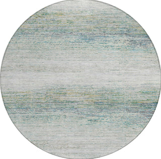 Piper Looms Chantille Stripes ACN1269 Linen Machine Washable Area Rug Round Main Image