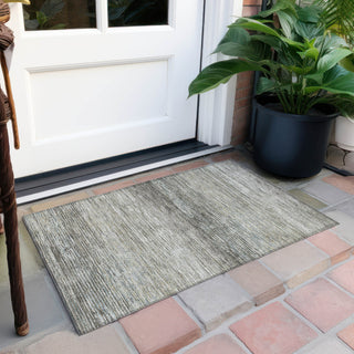 Piper Looms Chantille Stripes ACN1271 Taupe Machine Washable Area Rug Scatter Outdoor Lifestyle Image Feature