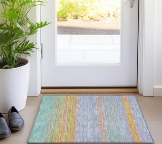 Piper Looms Chantille Stripes ACN1273 Lavender Machine Washable Area Rug Scatter Lifestyle Image Feature