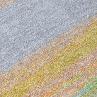 Piper Looms Chantille Stripes ACN1273 Lavender Machine Washable Area Rug Swatch Image