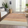 Piper Looms Chantille Stripes ACN1274 Salmon Machine Washable Area Rug Lifestyle Image Feature