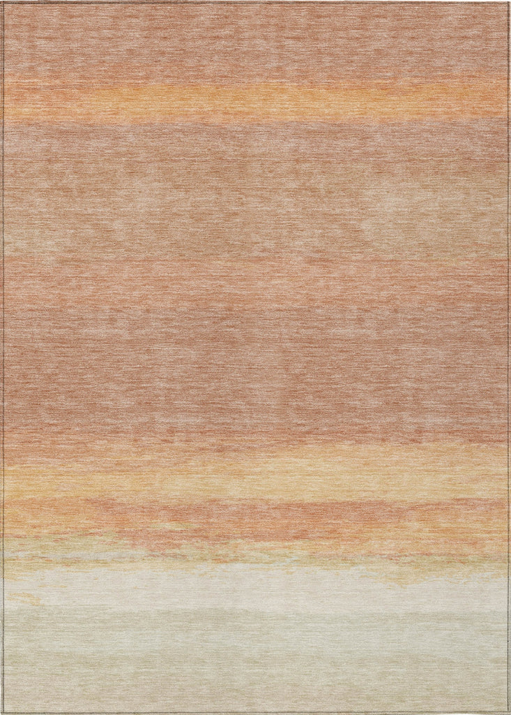 Piper Looms Chantille Stripes ACN1274 Salmon Machine Washable Area Rug main image