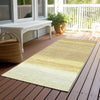 Piper Looms Chantille Stripes ACN1275 Tan Machine Washable Area Rug Runner Outdoor Lifestyle Image Feature