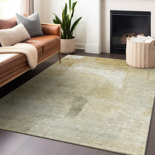 Piper Looms Chantille Stripes ACN1276 Wheat Machine Washable Area Rug Lifestyle Image Feature
