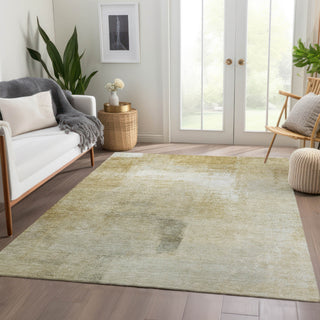 Piper Looms Chantille Stripes ACN1276 Wheat Machine Washable Area Rug Lifestyle Image Feature
