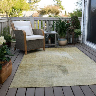 Piper Looms Chantille Stripes ACN1276 Wheat Machine Washable Area Rug Outdoor Lifestyle Image Feature