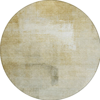 Piper Looms Chantille Stripes ACN1276 Wheat Machine Washable Area Rug Round Main Image