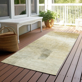 Piper Looms Chantille Stripes ACN1276 Wheat Machine Washable Area Rug Runner Outdoor Lifestyle Image Feature