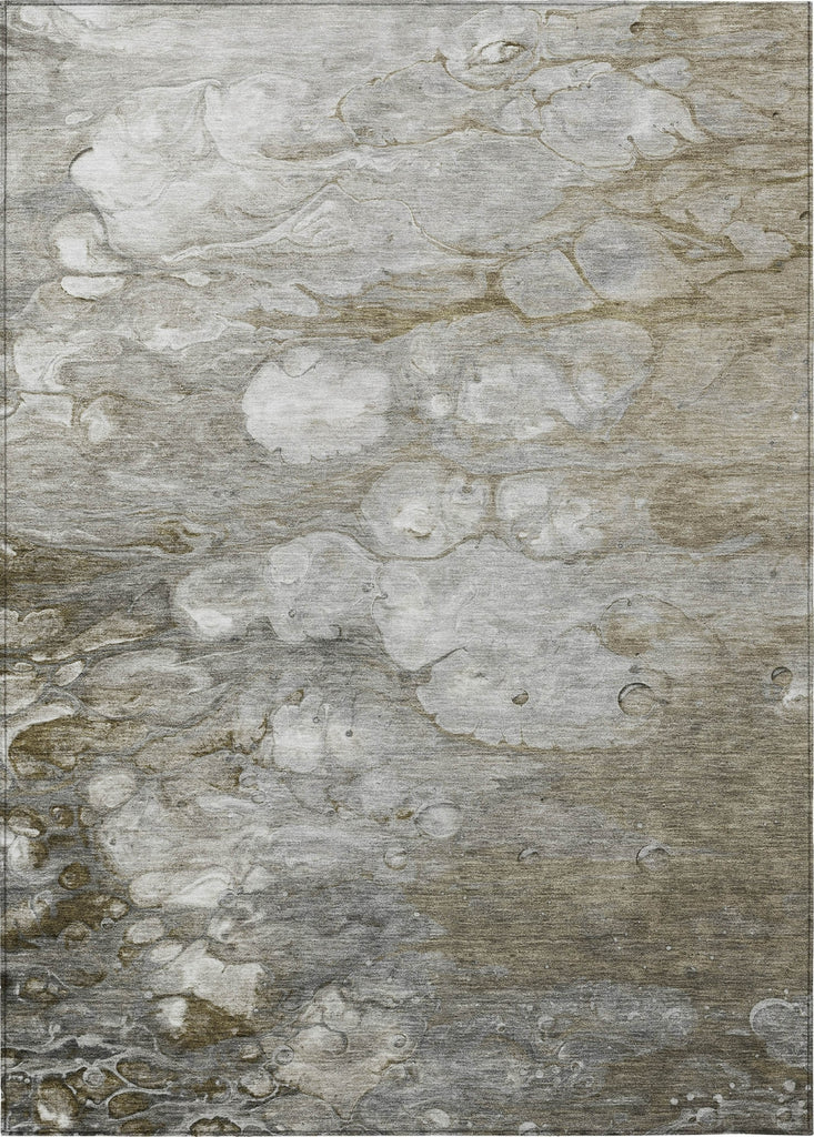 Piper Looms Chantille Abstract ACN1279 Taupe Machine Washable Area Rug main image