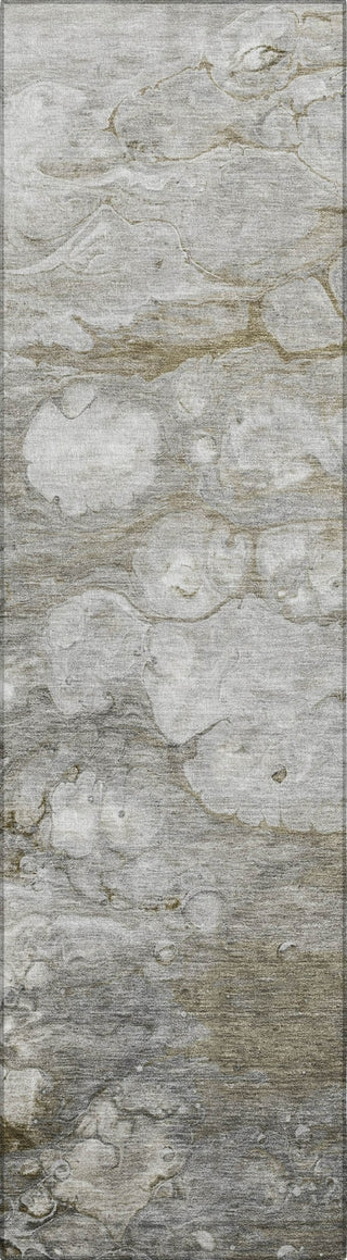 Piper Looms Chantille Abstract ACN1279 Taupe Machine Washable Area Rug Runner Main Image