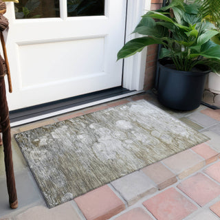 Piper Looms Chantille Abstract ACN1279 Taupe Machine Washable Area Rug Scatter Outdoor Lifestyle Image Feature