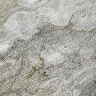 Piper Looms Chantille Abstract ACN1279 Taupe Machine Washable Area Rug Swatch Image