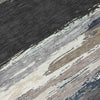 Piper Looms Chantille Modern ACN1280 Black Machine Washable Area Rug Swatch Image