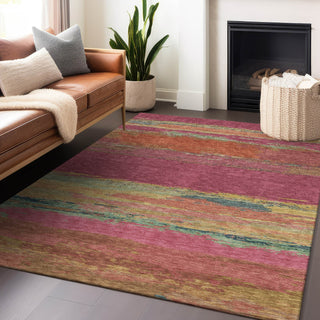 Piper Looms Chantille Modern ACN1281 Blush Machine Washable Area Rug Lifestyle Image Feature