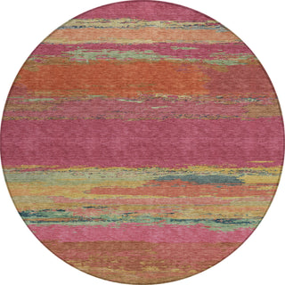 Piper Looms Chantille Modern ACN1281 Blush Machine Washable Area Rug Round Main Image