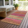 Piper Looms Chantille Modern ACN1281 Blush Machine Washable Area Rug Runner Outdoor Lifestyle Image Feature