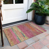 Piper Looms Chantille Modern ACN1281 Blush Machine Washable Area Rug Scatter Outdoor Lifestyle Image Feature