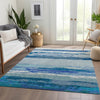 Piper Looms Chantille Modern ACN1282 Blue Machine Washable Area Rug Lifestyle Image Feature