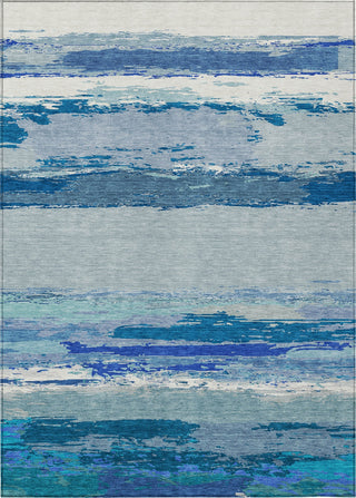 Piper Looms Chantille Modern ACN1282 Blue Machine Washable Area Rug main image