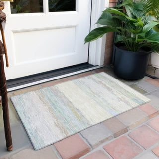 Piper Looms Chantille Modern ACN1283 Ivory Machine Washable Area Rug Scatter Outdoor Lifestyle Image Feature