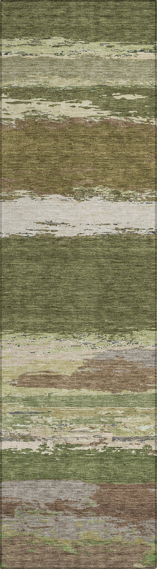 Piper Looms Chantille Modern ACN1284 Olive Machine Washable Area Rug Runner Main Image