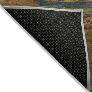 Piper Looms Chantille Modern ACN1286 Terracotta Machine Washable Area Rug Backing Image