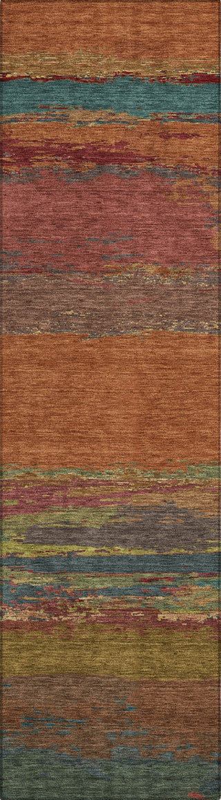Piper Looms Chantille Modern ACN1286 Terracotta Machine Washable Area Rug Runner Main Image