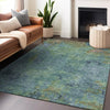 Piper Looms Chantille Modern ACN1287 Blue Machine Washable Area Rug Lifestyle Image Feature