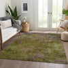 Piper Looms Chantille Modern ACN1288 Green Machine Washable Area Rug Lifestyle Image Feature