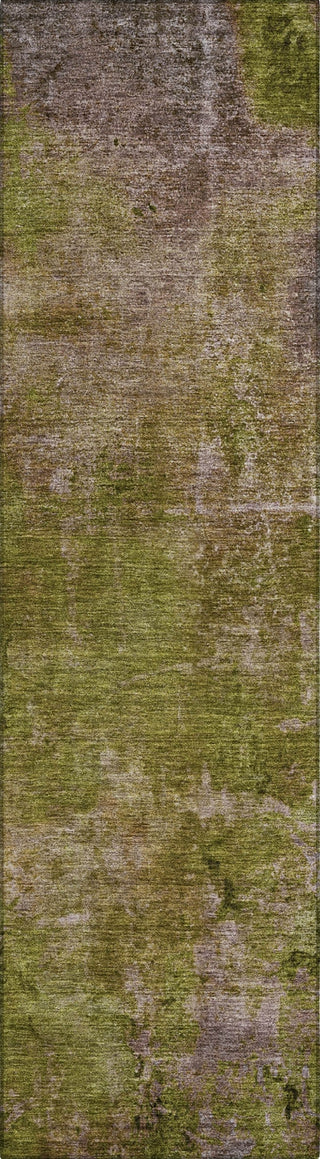 Piper Looms Chantille Modern ACN1288 Green Machine Washable Area Rug Runner Main Image