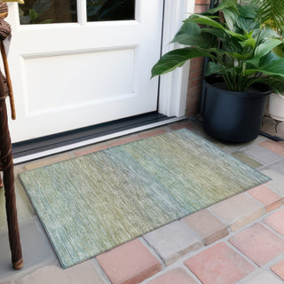 Piper Looms Chantille Stripes ACN1292 Blue Machine Washable Area Rug Scatter Outdoor Lifestyle Image Feature