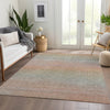 Piper Looms Chantille Stripes ACN1293 Coral Machine Washable Area Rug Lifestyle Image Feature