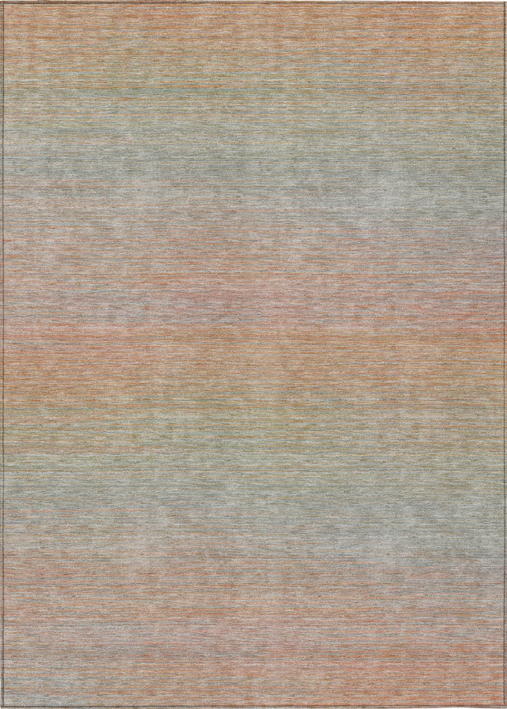 Piper Looms Chantille Stripes ACN1293 Coral Machine Washable Area Rug main image