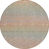 Piper Looms Chantille Stripes ACN1293 Coral Machine Washable Area Rug Round Main Image